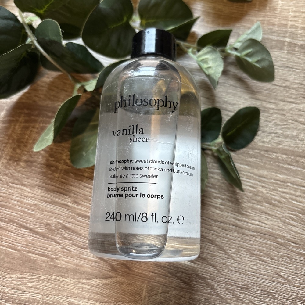 Philosophy Vanilla Sheer Body Spritz 8 oz 240ml Tonka Buttercream NEW